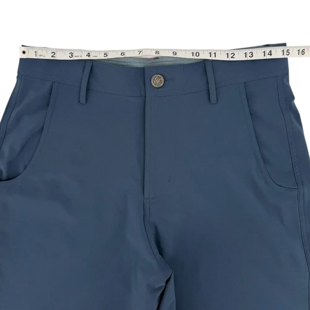 NWT Free Fly Men's Bamboo Lined Hybrid Shorts Navy Blue Size 30